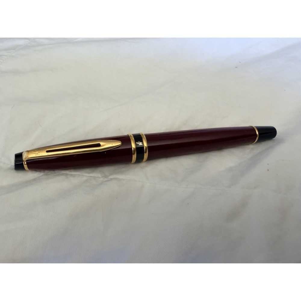 Waterman Expert I Fountain Pen Burgundy Gold Trim 1st Gen Vintage France